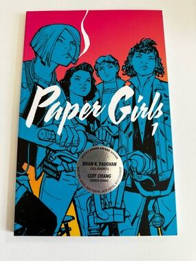 Paper Girls Vol. 1 Graphic Novel - Blue & Pink Cover